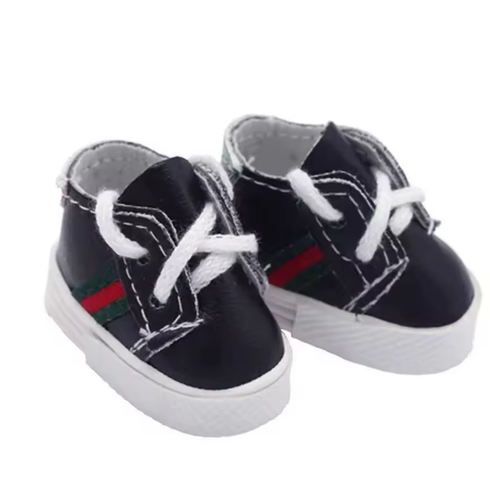 Gucci Black Shoes - Miniature Shoes for Labubu